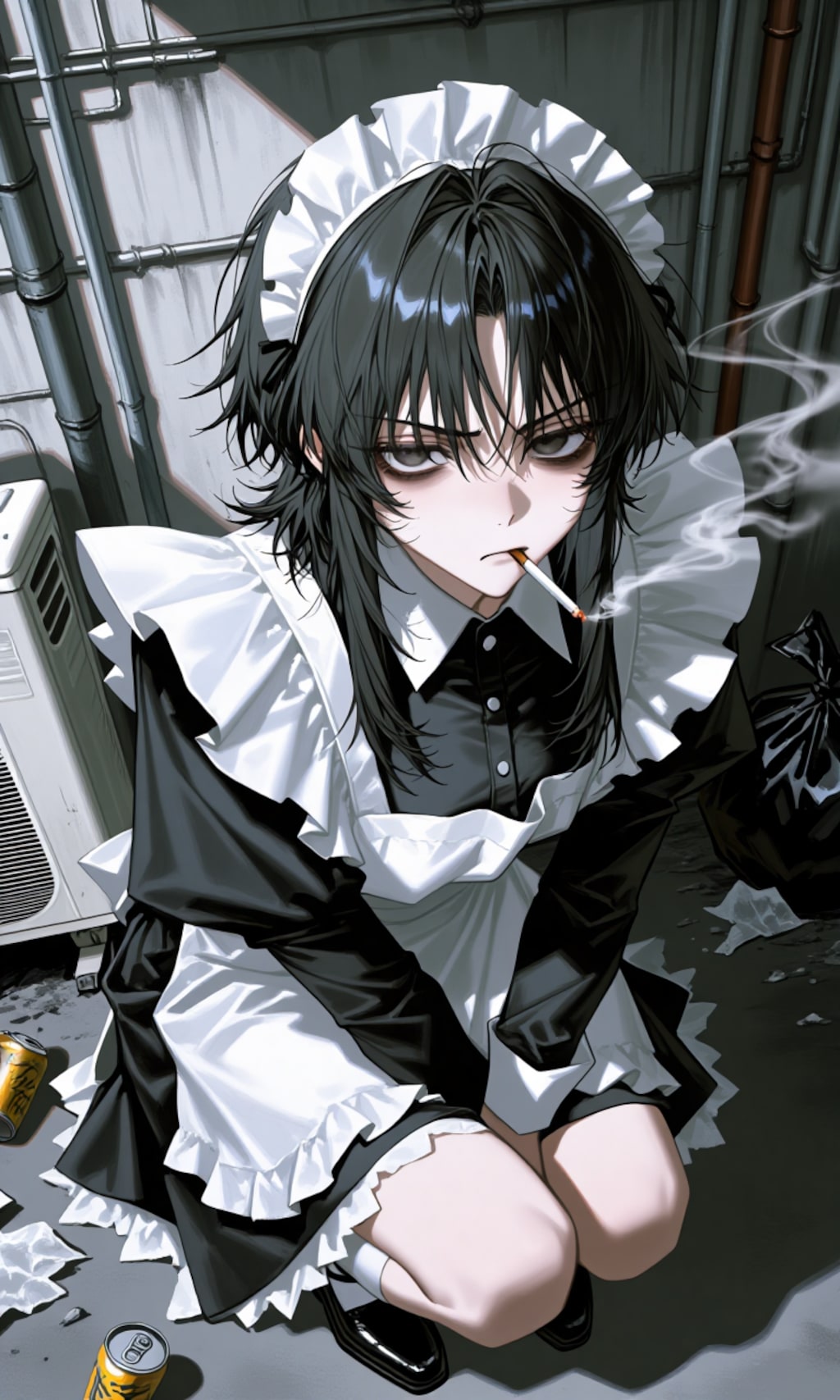 店内で吸うと怒られちゃうんだよねぇ