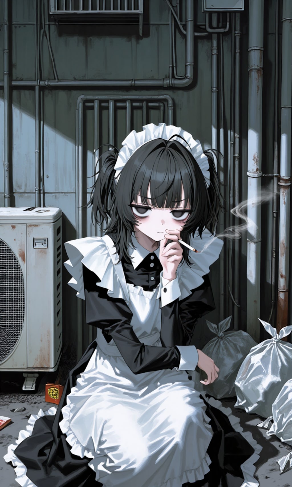 店内で吸うと怒られちゃうんだよねぇ