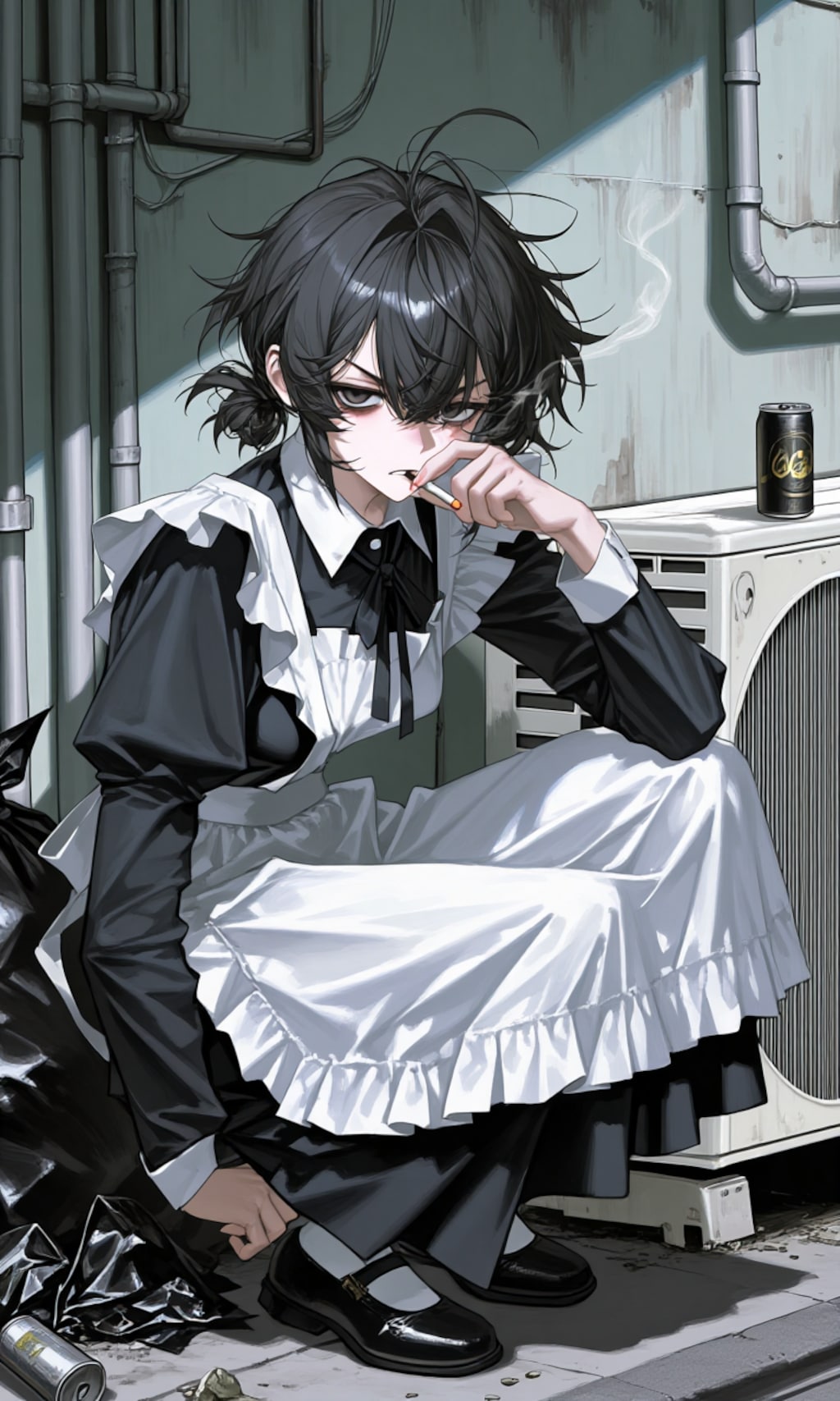 店内で吸うと怒られちゃうんだよねぇ