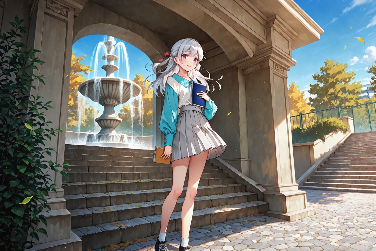 キャンパスでの新生活 | の人気AIイラスト・グラビア