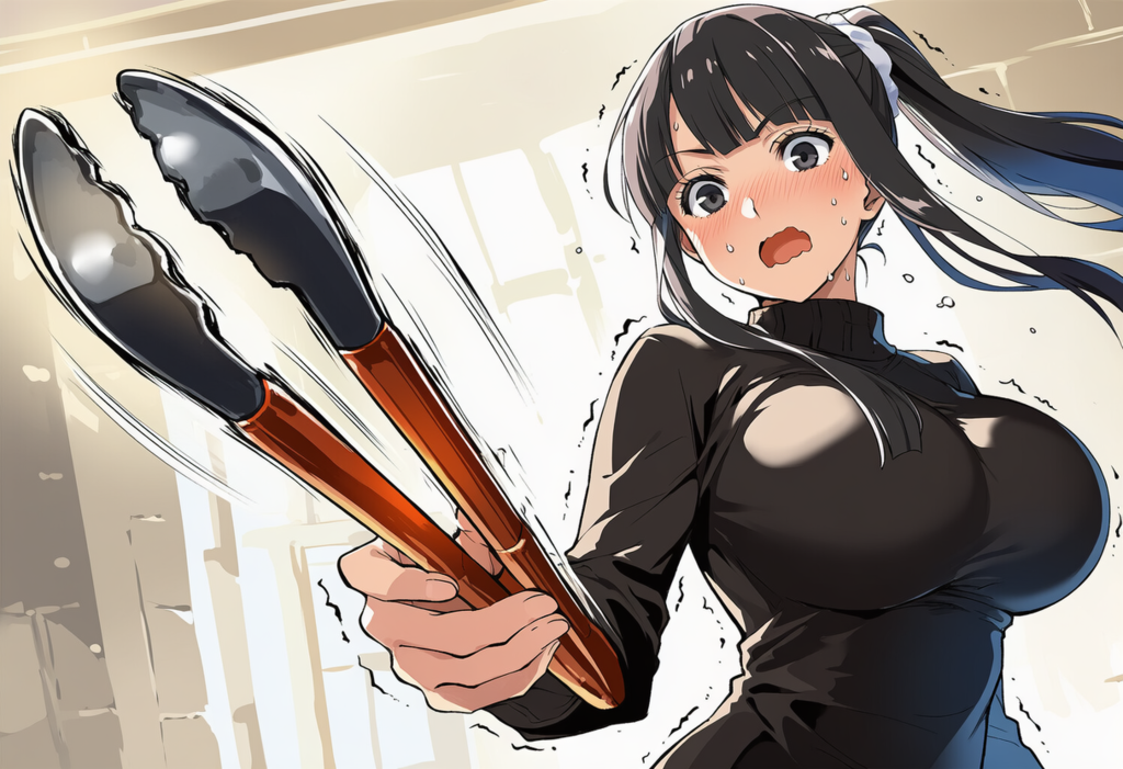 カチカチ我慢！