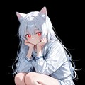 黒猫と白猫娘 5枚目