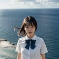 崖の上の女生徒 #6　女生徒シリーズ 3枚目