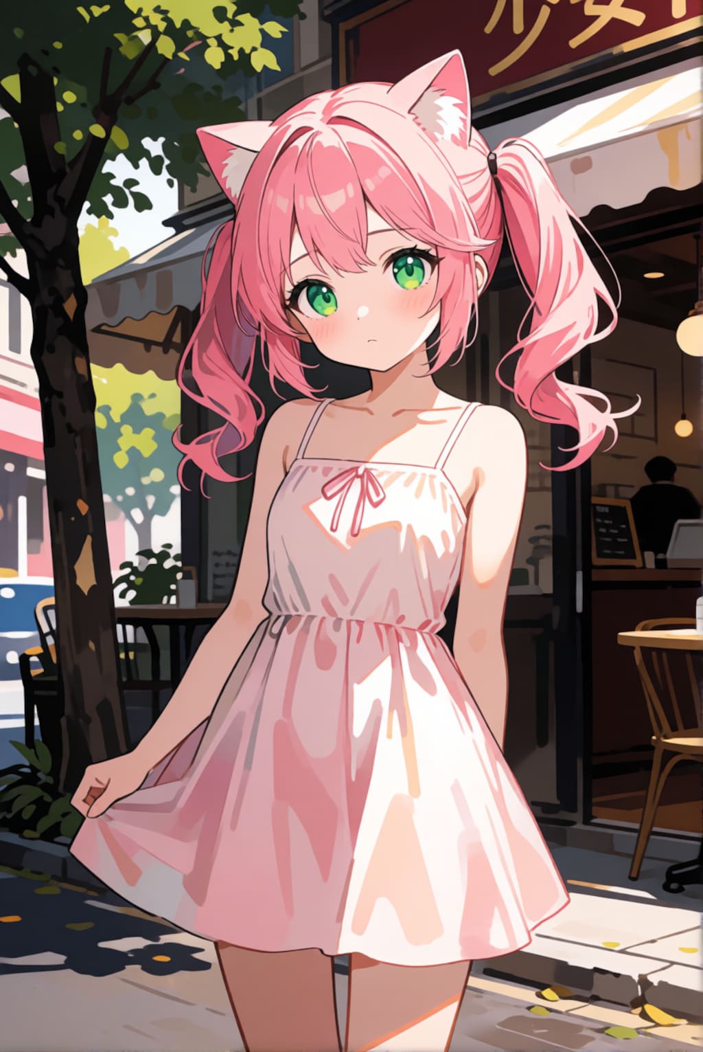 Krea 2で猫耳ピンクちゃん