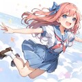 空を飛ぶ女の子 4枚目