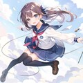 空を飛ぶ女の子 9枚目