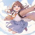 空を飛ぶ女の子 7枚目