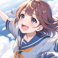 空を飛ぶ女の子 3枚目