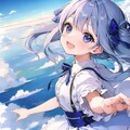 空を飛ぶ女の子 5枚目