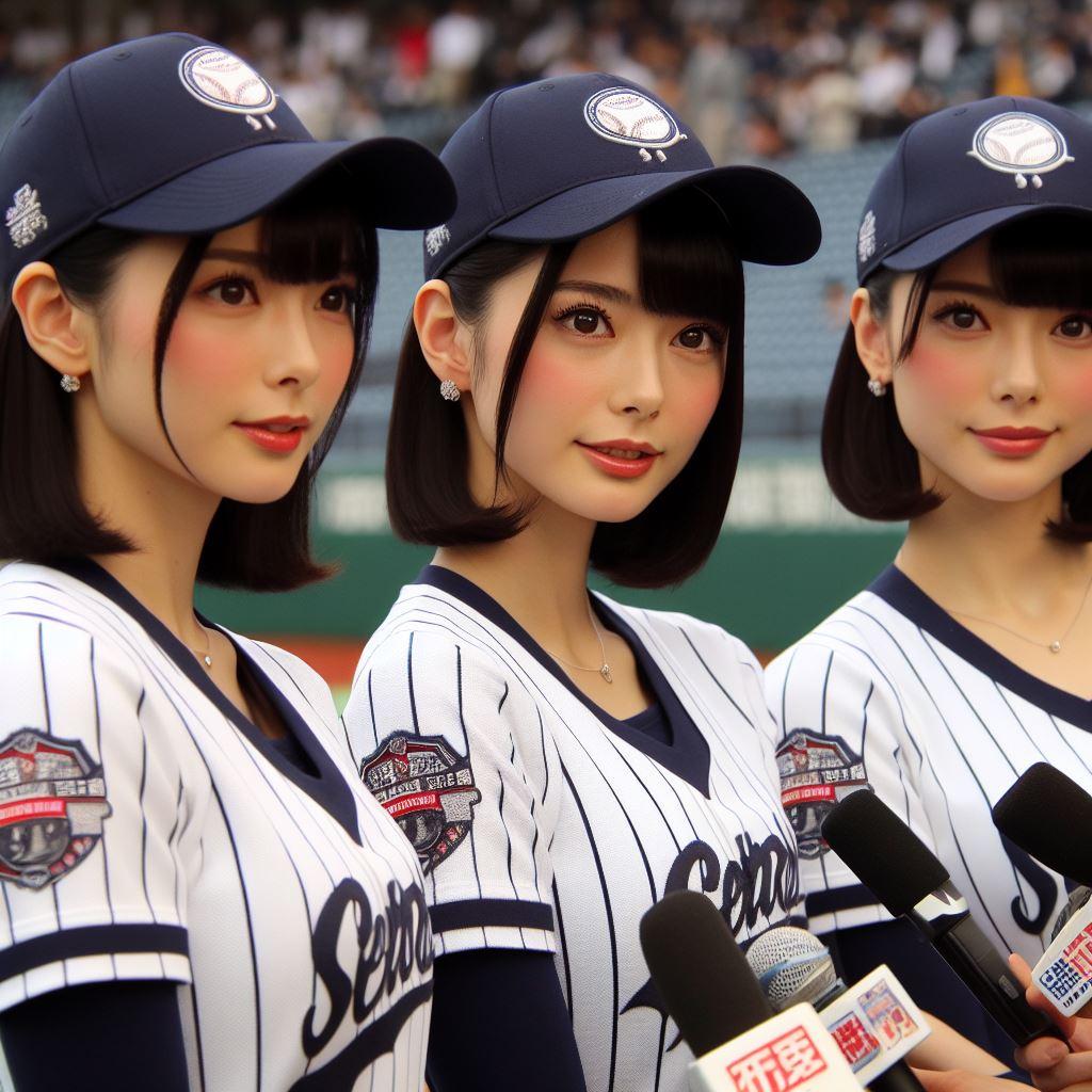三つ子のヒーローインタビュー