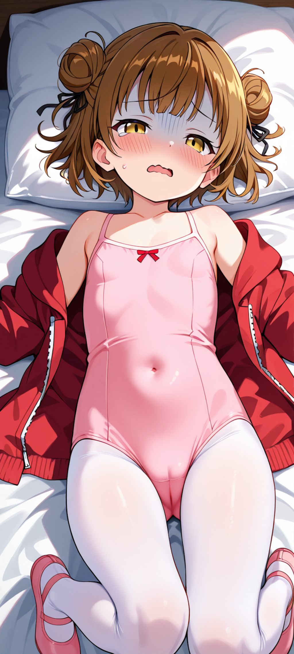 練習が厳しすぎて青ざめる少女２