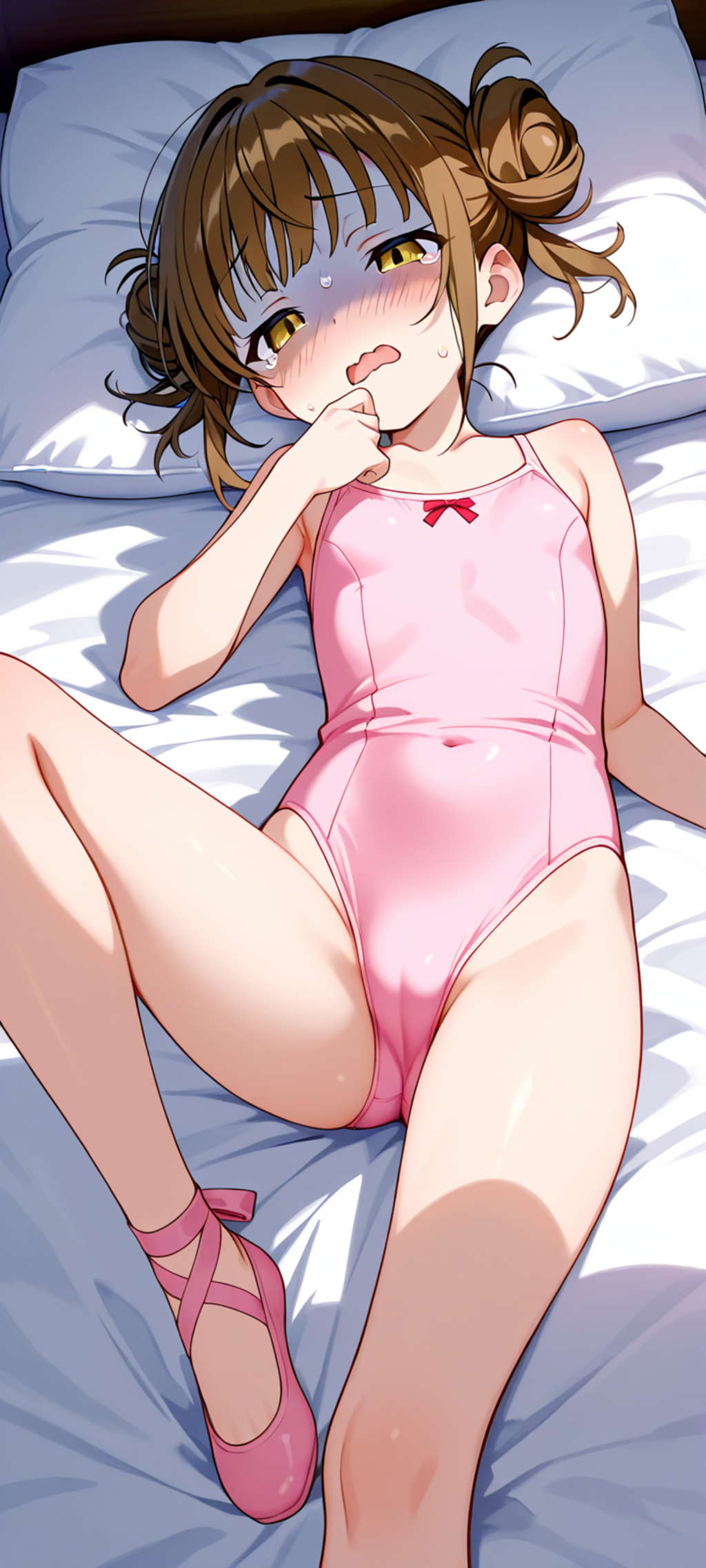 練習が厳しすぎて青ざめる少女２