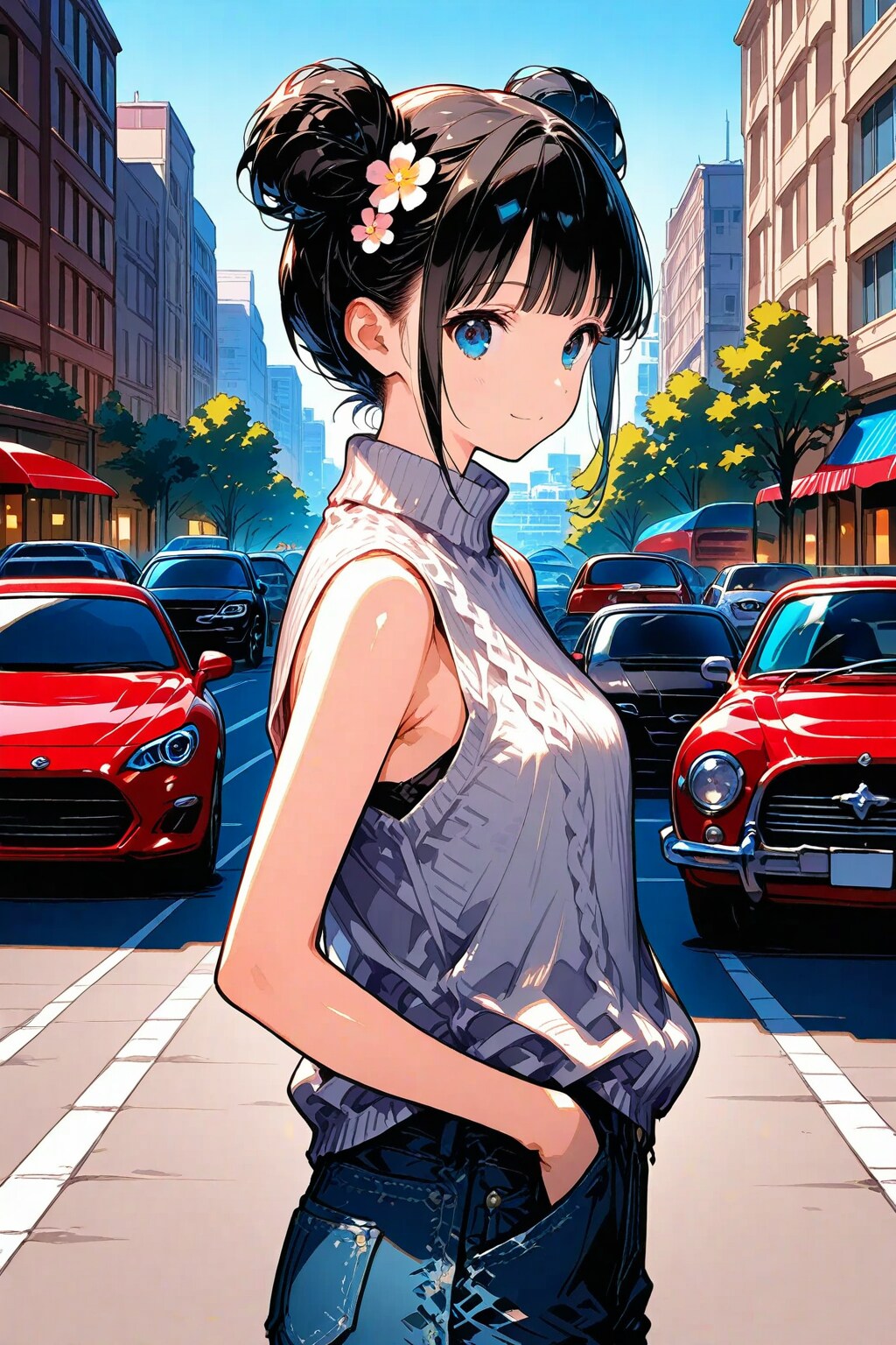 街を歩くおだんごちゃん🍡✨ | の人気AIイラスト・グラビア