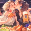 のむ〜　（段々酔Lv上がる絵 2枚目