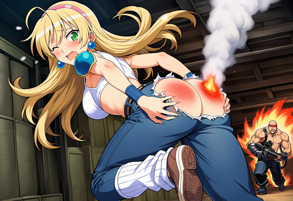 ローザvs火炎放射器ザコ3