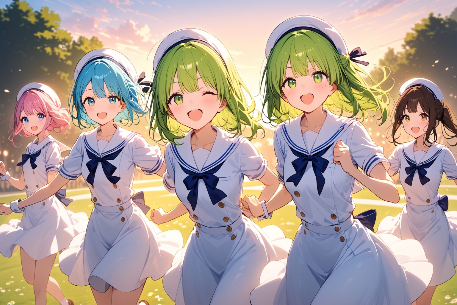 夕焼けと疾走 | の人気AIイラスト・グラビア