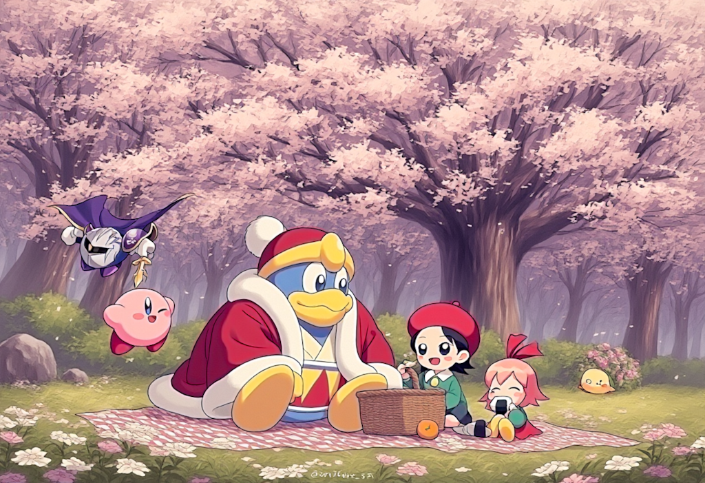 V4フル版　カービィー達のお花見