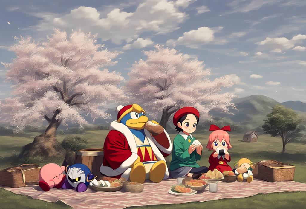 V4フル版　カービィー達のお花見