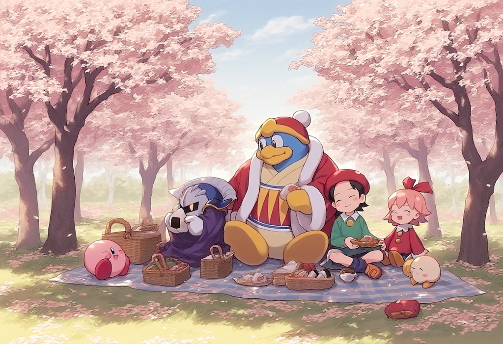 V4フル版　カービィー達のお花見