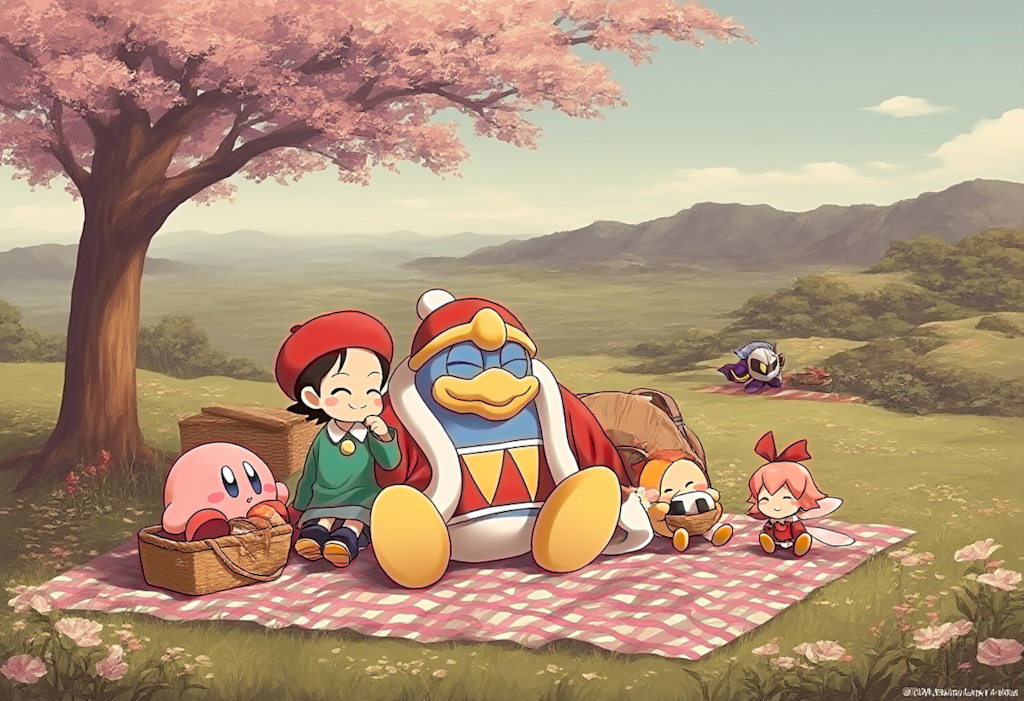 V4フル版　カービィー達のお花見