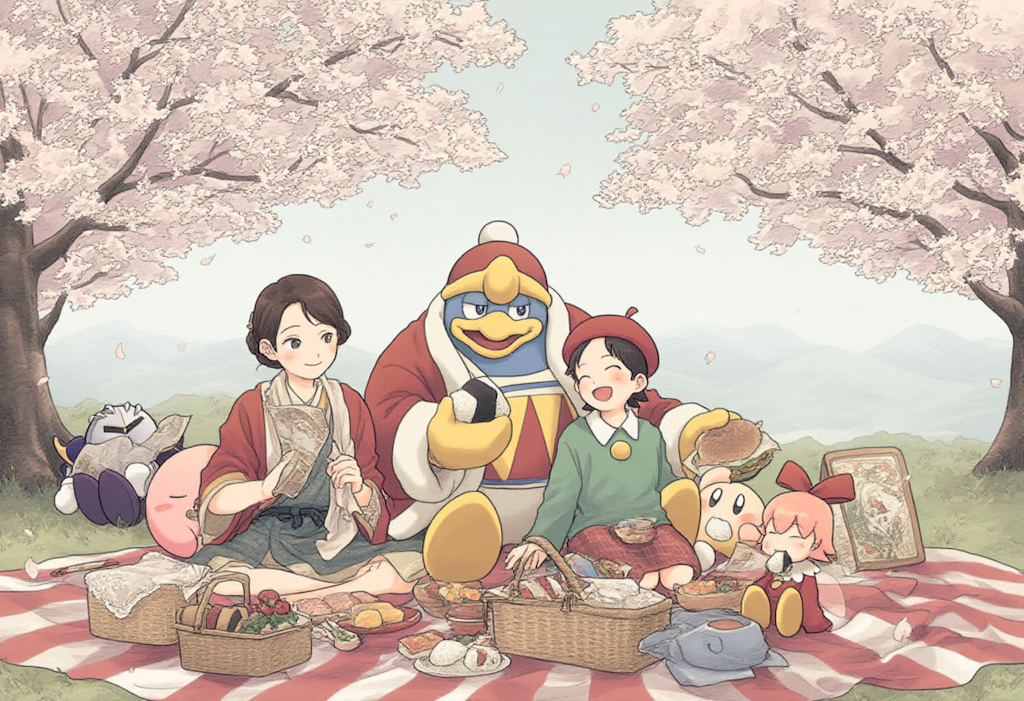 V4フル版　カービィー達のお花見