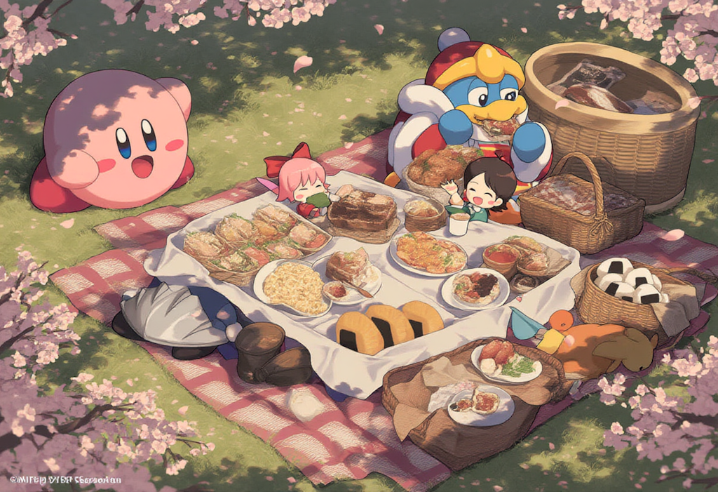 V4フル版　カービィー達のお花見