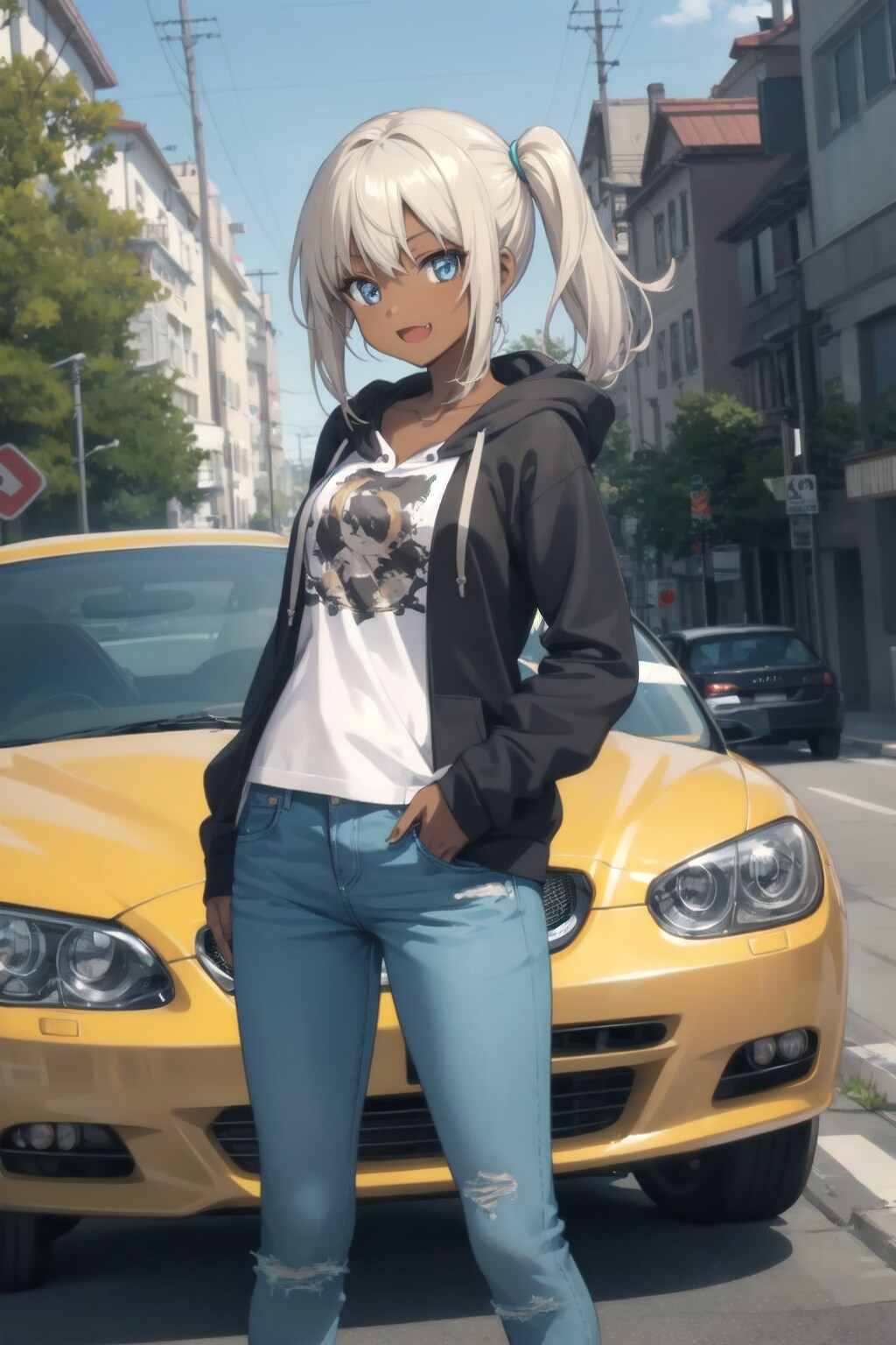 良い車で迎えにきてやったぞ　さぁ乗れ