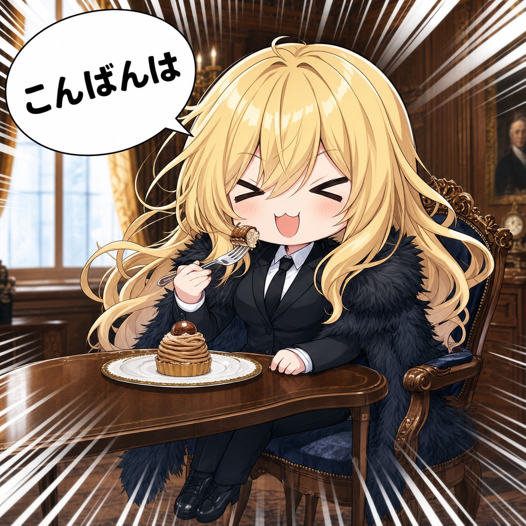 マロンケーキとエリザベス