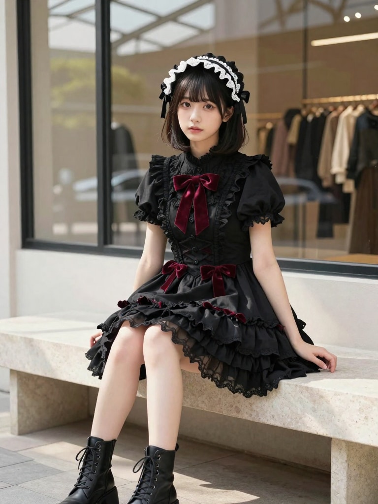 ゴスロリ清楚美女
