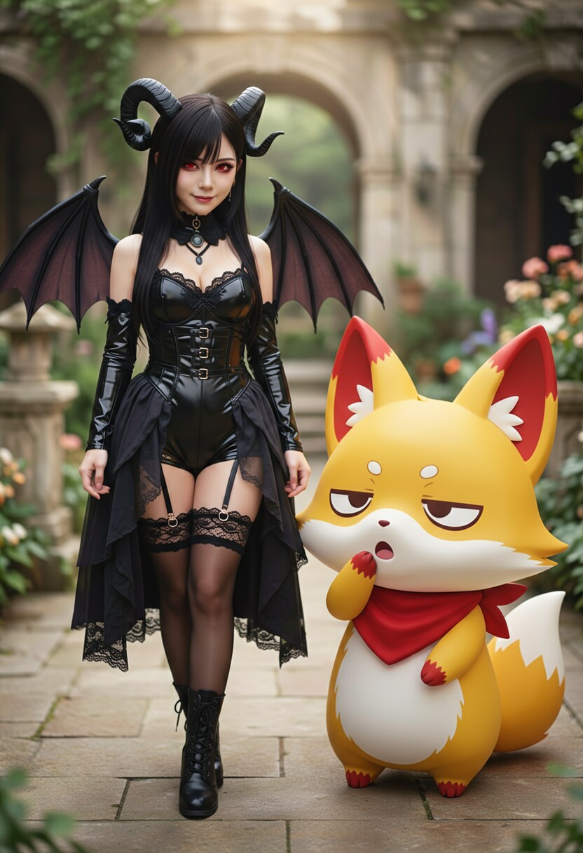 【フォト版】キツネとサキュバス