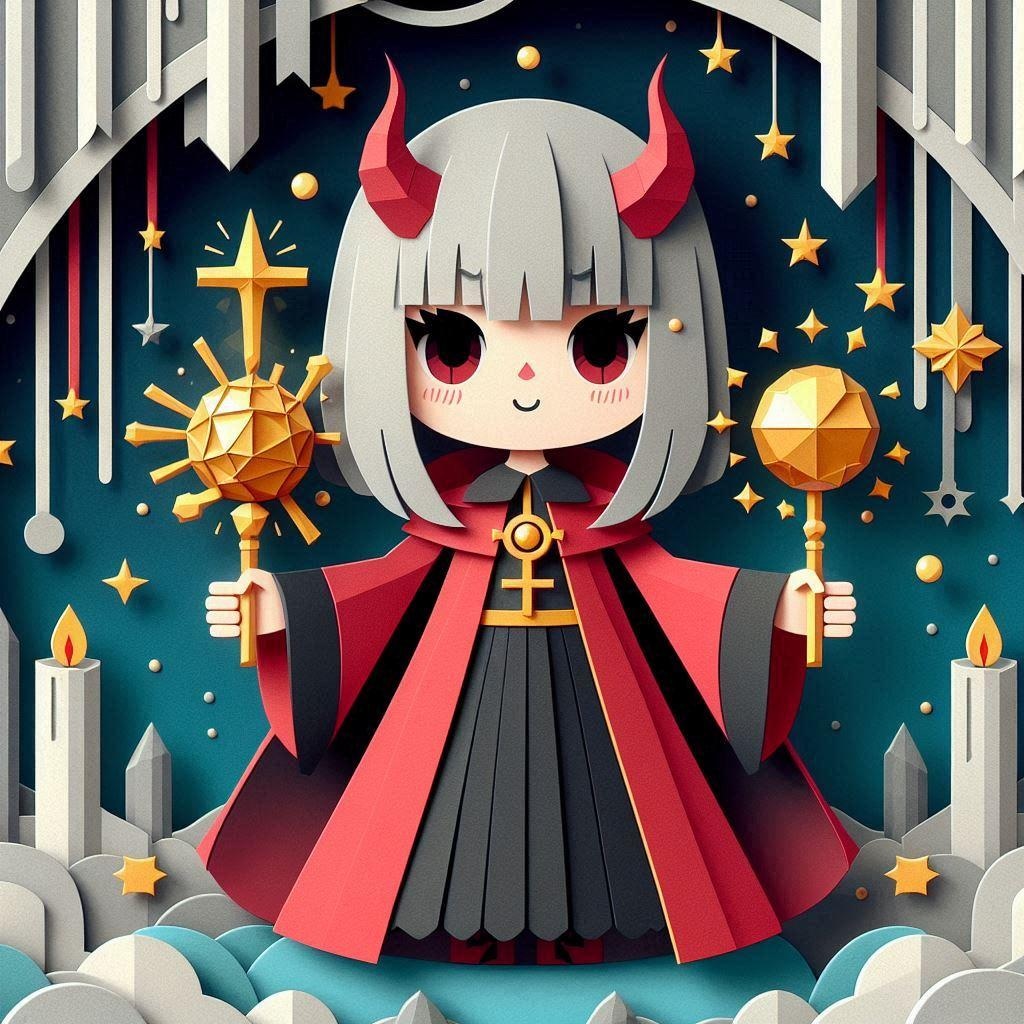 悪魔神官ちゃんのペーパーアート