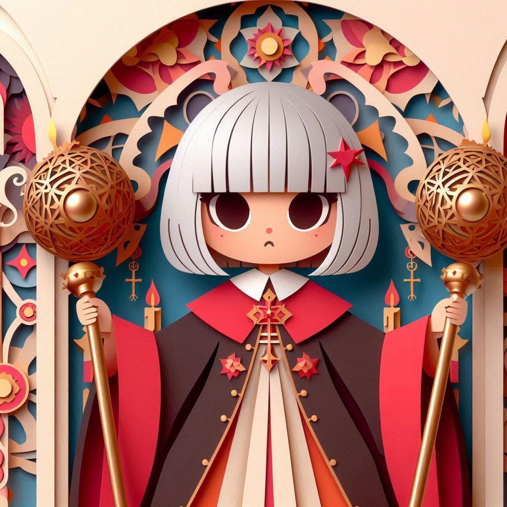 悪魔神官ちゃんのペーパーアート