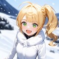雪景色とフィオナちゃん♪ 3枚目