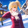 雪景色とフィオナちゃん♪ 4枚目