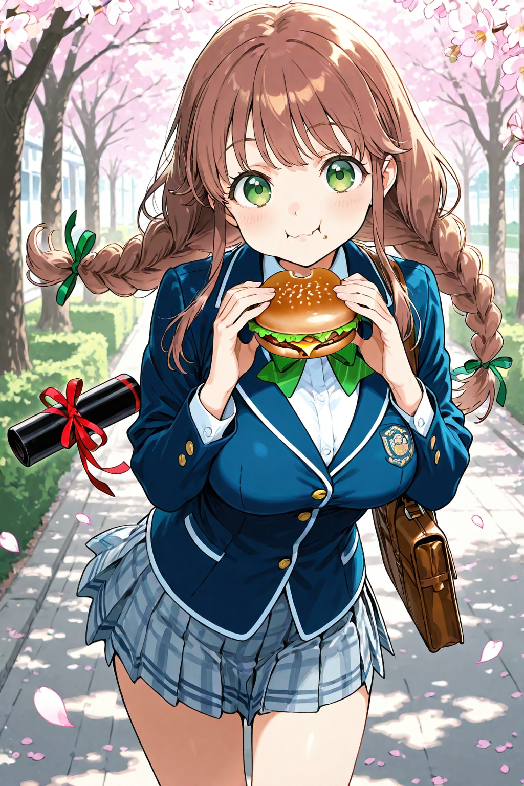 卒業→買い食い | の人気AIイラスト・グラビア