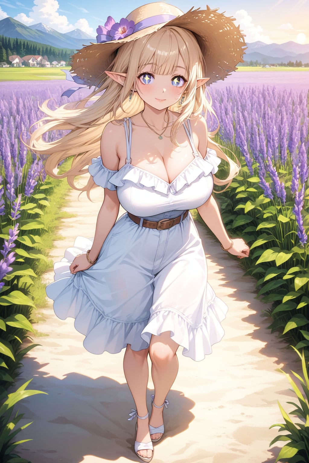 LARIMARで花の小道