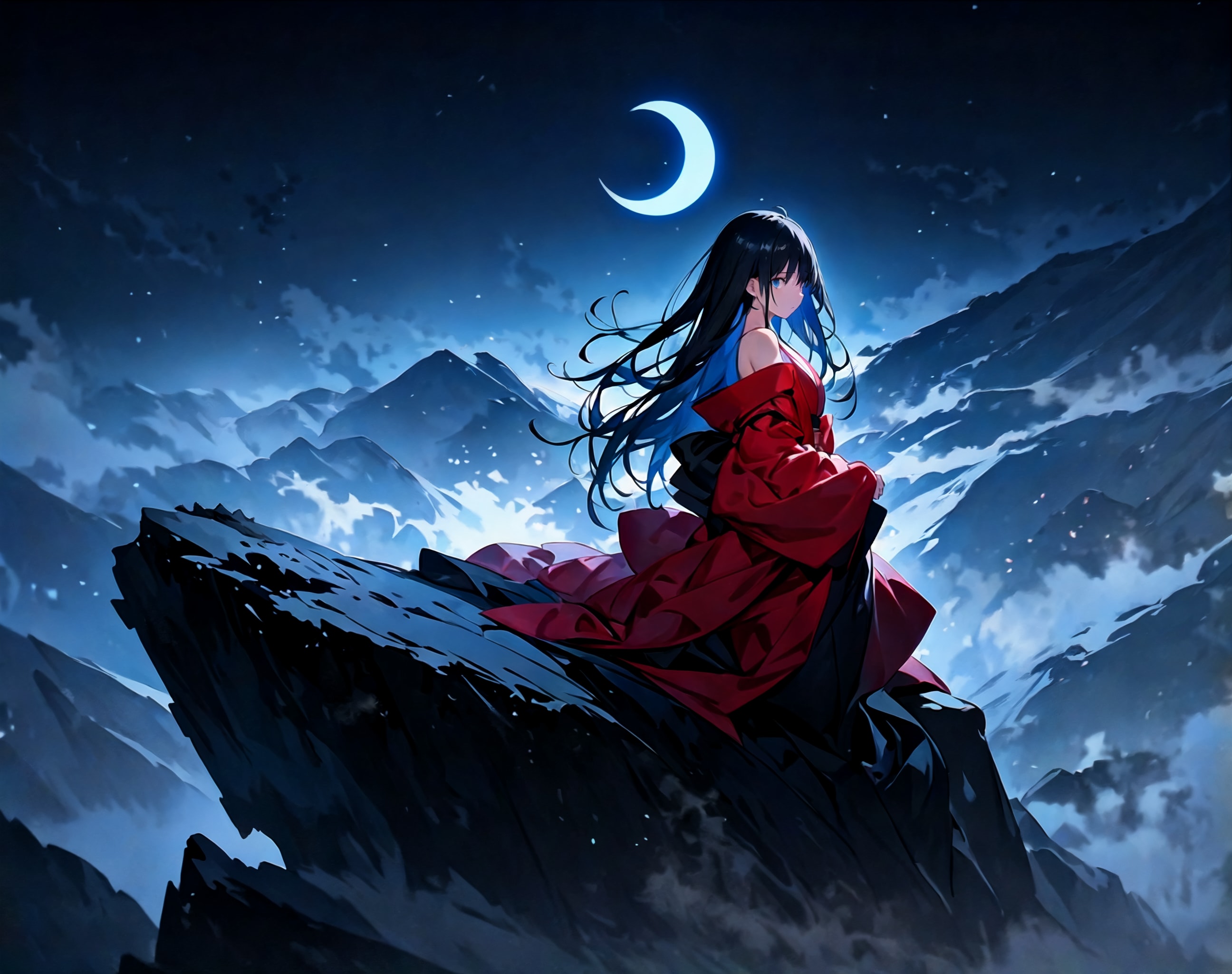 上弦の夜 | の人気AIイラスト・グラビア