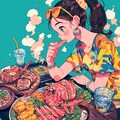 ひとり焼肉大食い女子 3枚目