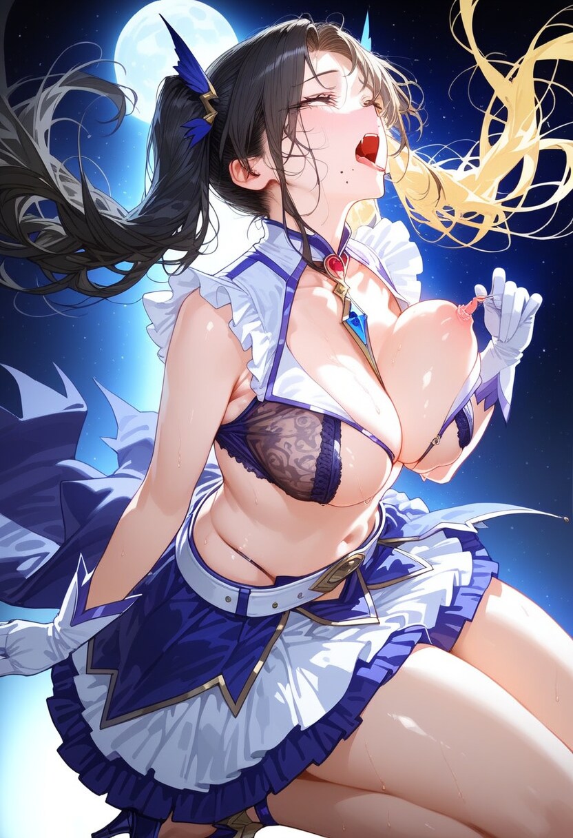 混ざった魔法少女チクオナでイク