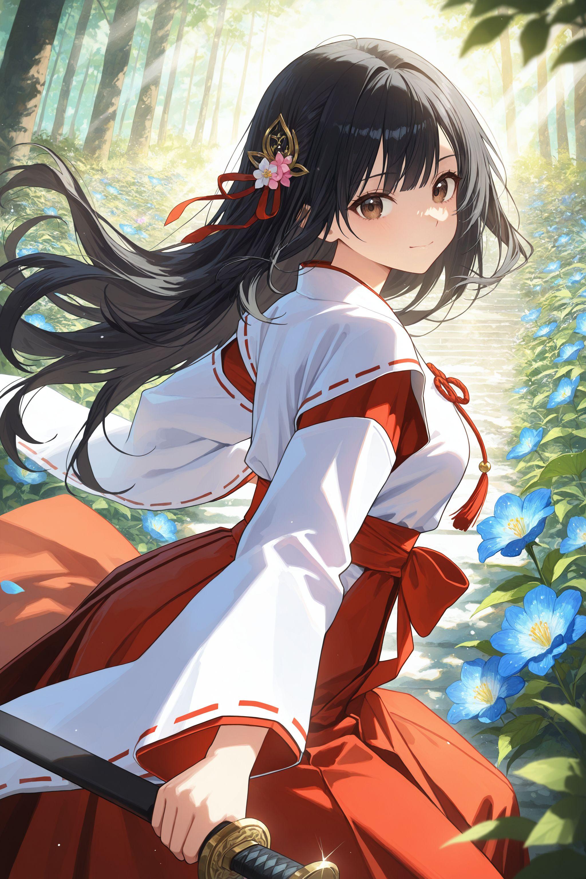 異世界神社の巫女さん（神楽さん） | の人気AIイラスト・グラビア