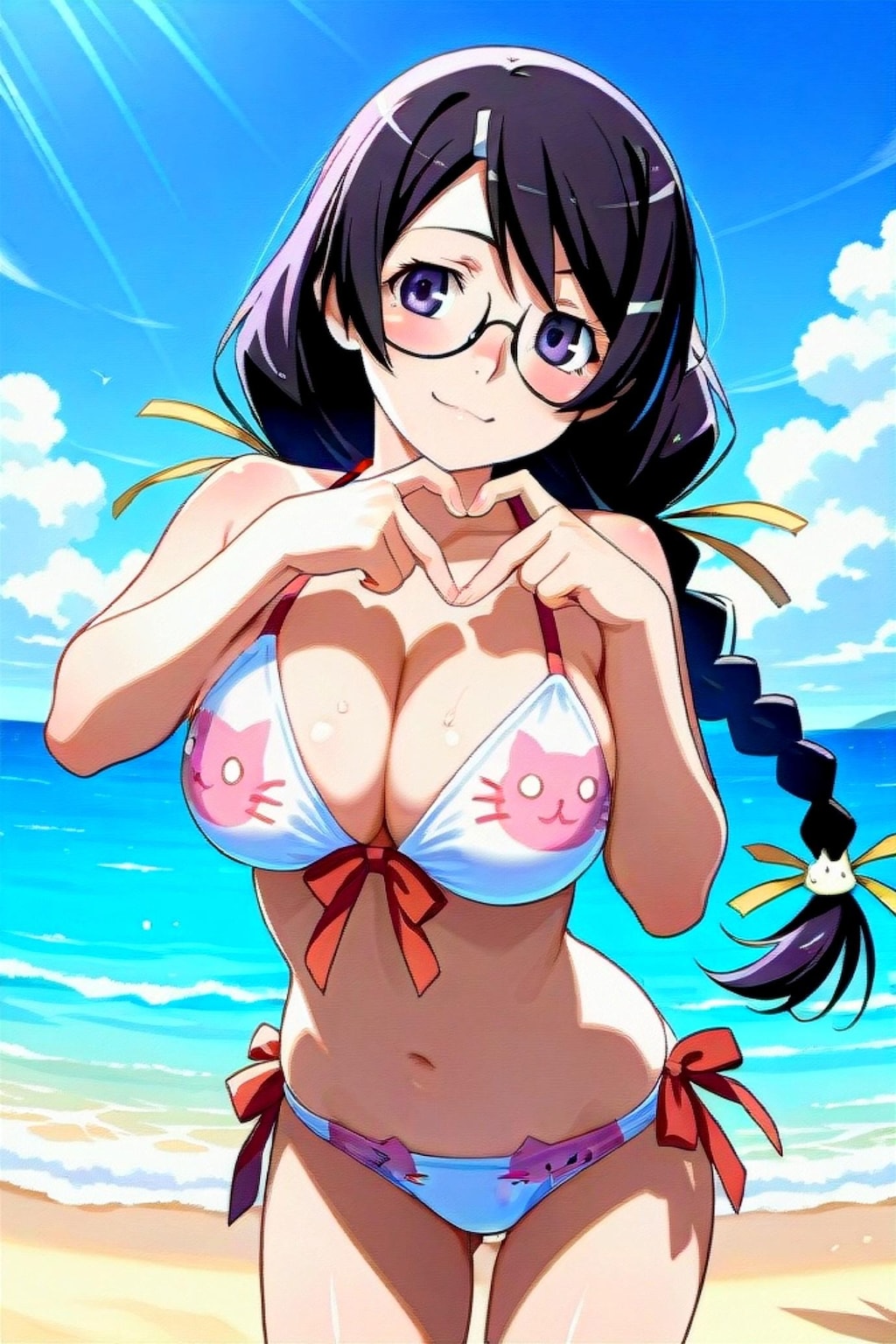 水着の羽川翼
