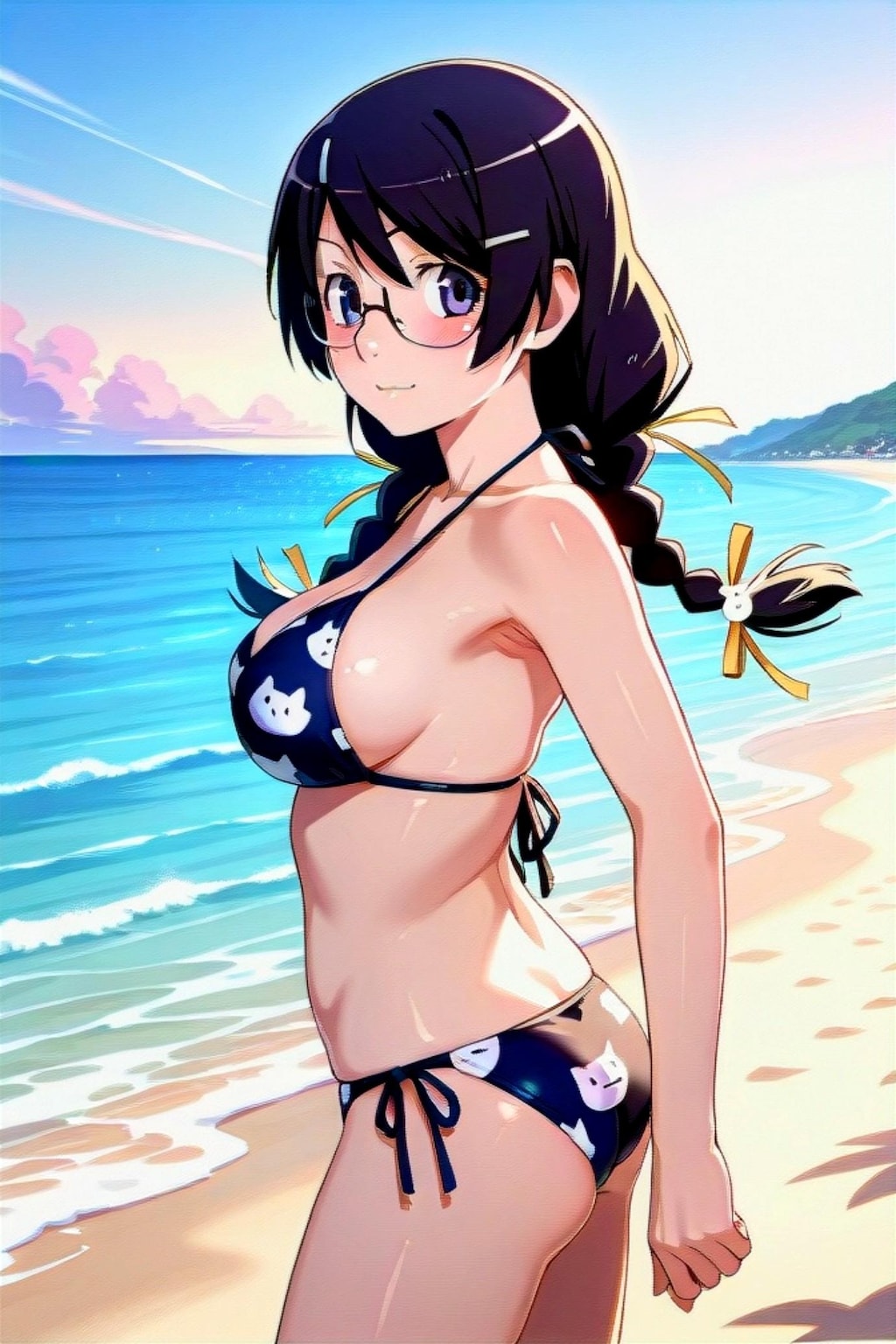 水着の羽川翼