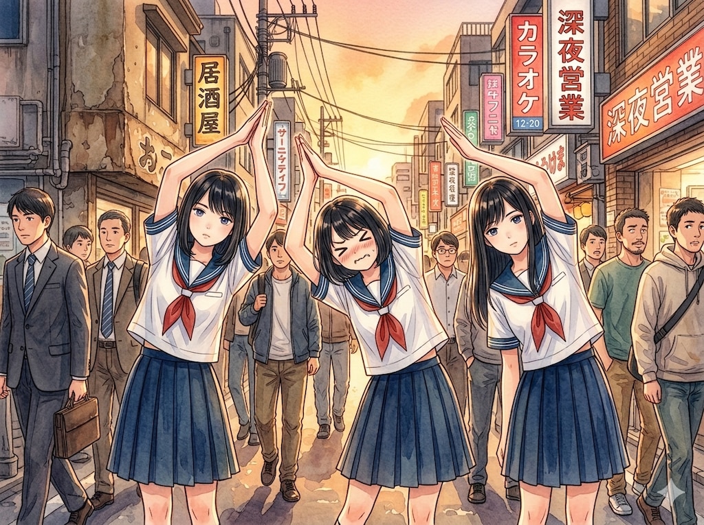 右まガ～リ～左まガ～リ～直立