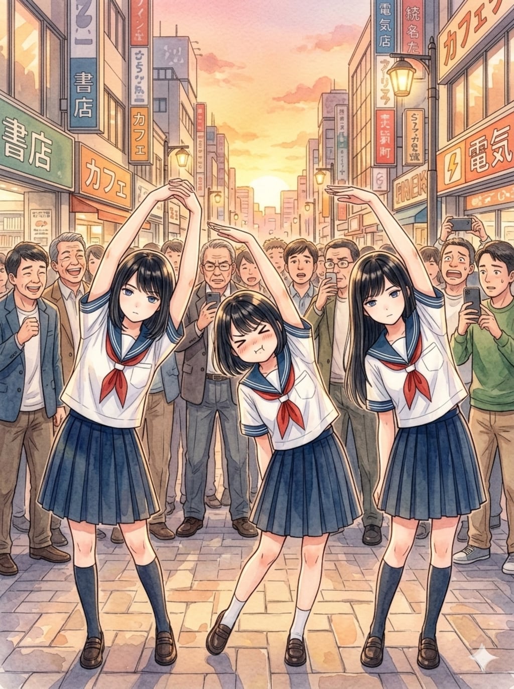 右まガ～リ～左まガ～リ～直立