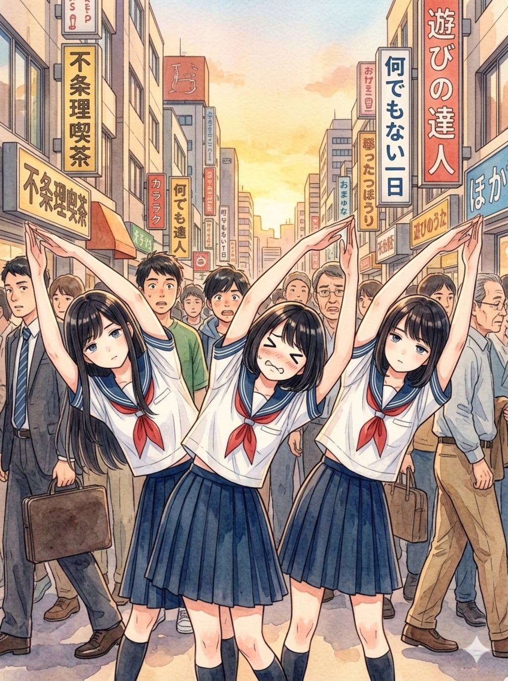 右まガ～リ～左まガ～リ～直立