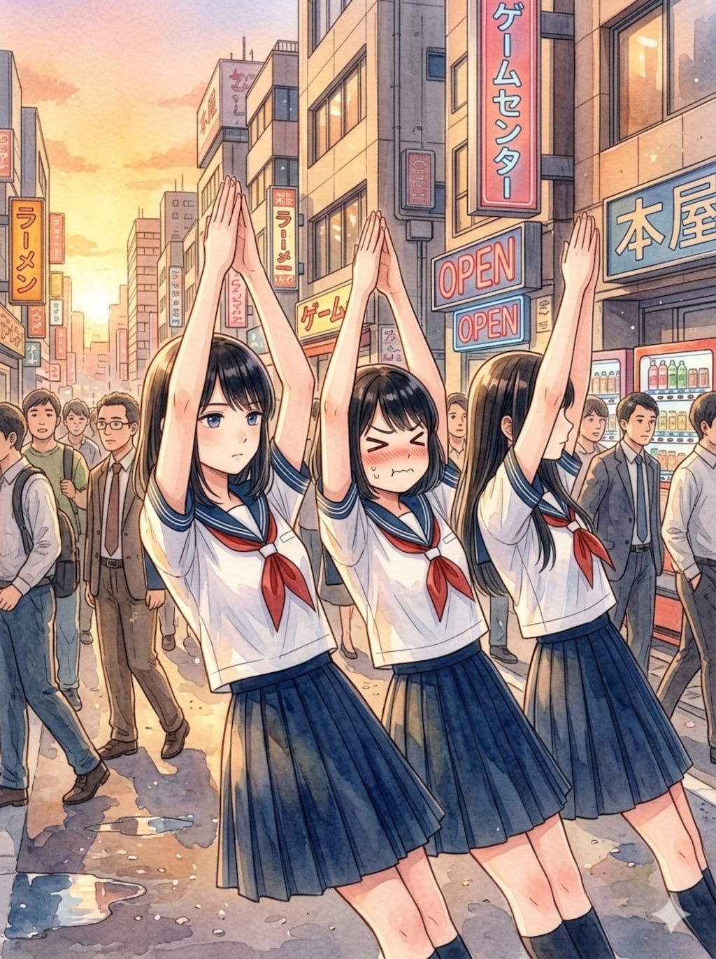 右まガ～リ～左まガ～リ～直立