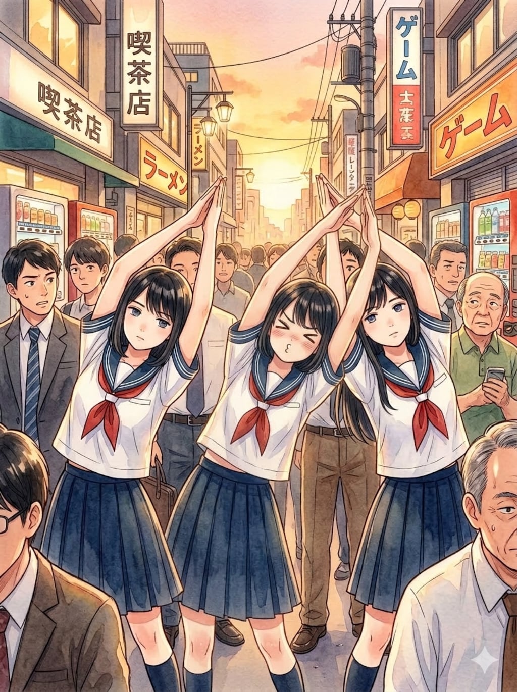 右まガ～リ～左まガ～リ～直立