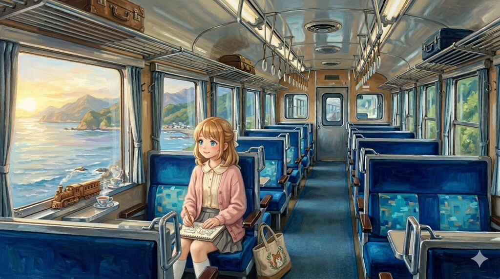 豪華列車で旅行気分。