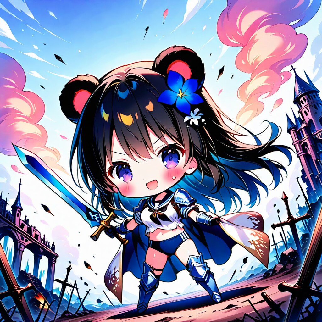 ちびくまみみナイトさん (セーラーブルマ装備)