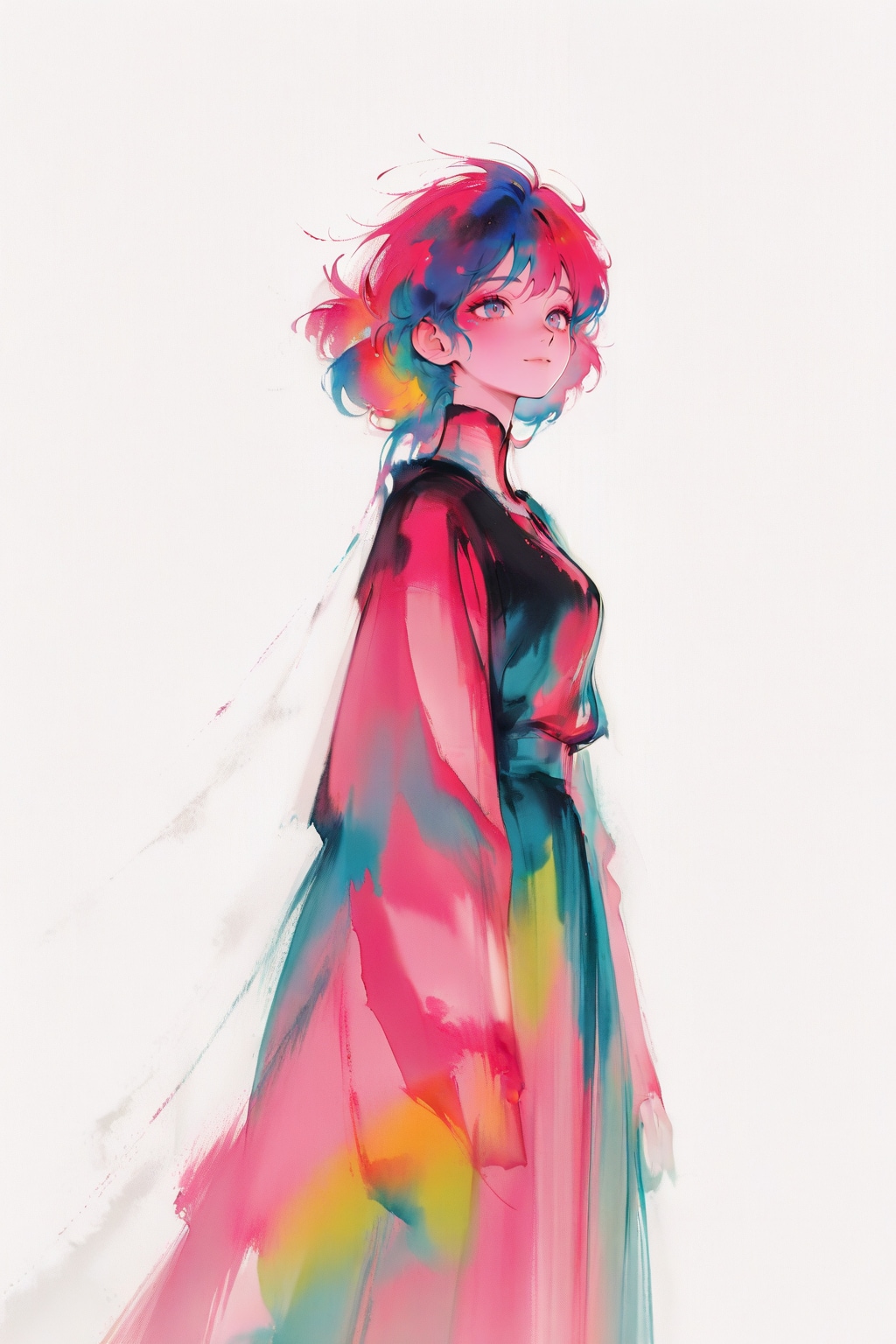 虹の衣 | の人気AIイラスト・グラビア